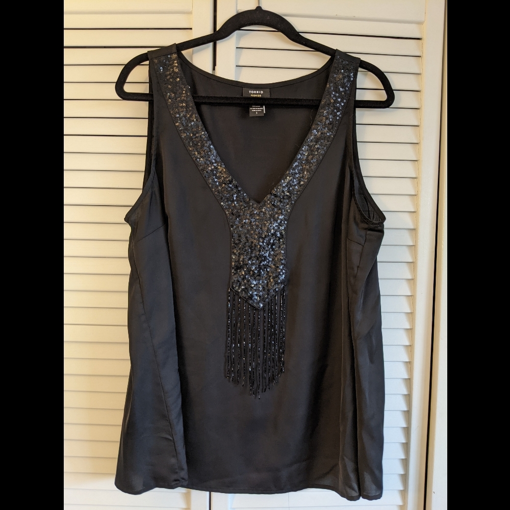 Sequin Tank Blouse